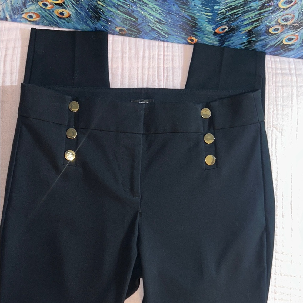 Loft Size 8P Black Ankle Length Slacks